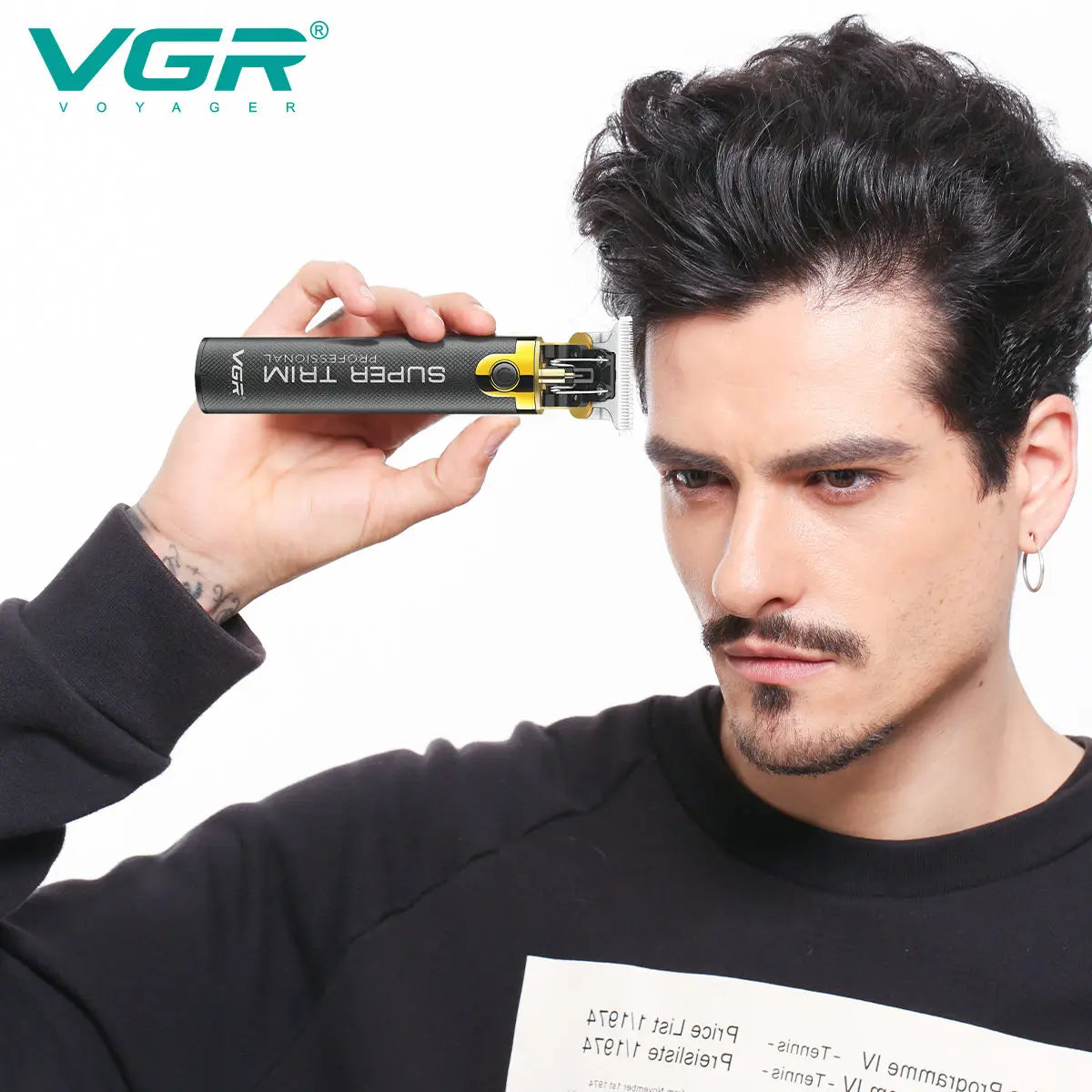 VGR 082 Hair Trimmer T9 Mens Electric Hair Clipper