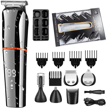 All In One Beard Hair Trimmer For Men Grooming Kit