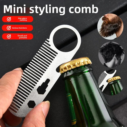 Multifunctional Stainless Steel Comb Beard Hair Styling