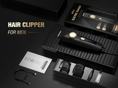 Electric Hair Clippers Men Professional Cordless Hair Trimmer