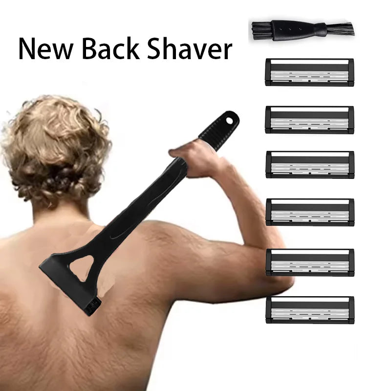 Man Back Shaver Hair Body Shaver Safety Long Handle
