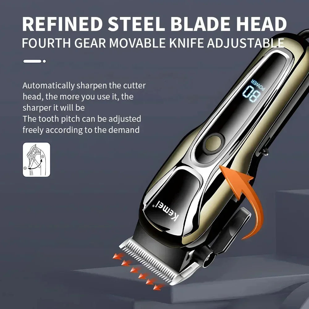 Kemei USB Rechargeable Electric Hair Clipper KM-PG1990A