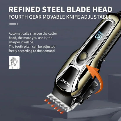 Kemei USB Rechargeable Electric Hair Clipper KM-PG1990A