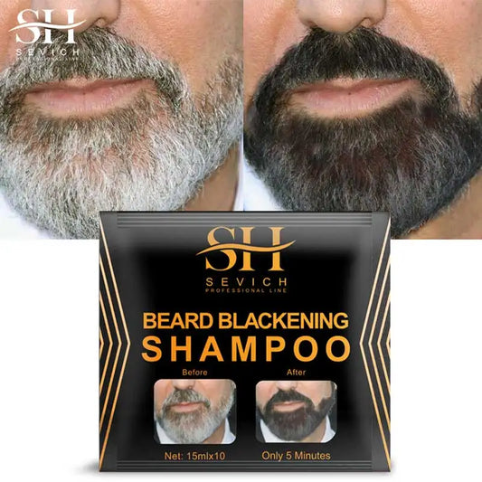 Natural Hair Dye Black Beard Shampoo Beard Coloring