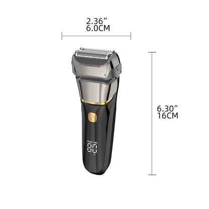 Men's electric shaver reciprocating aluminum foil shaver