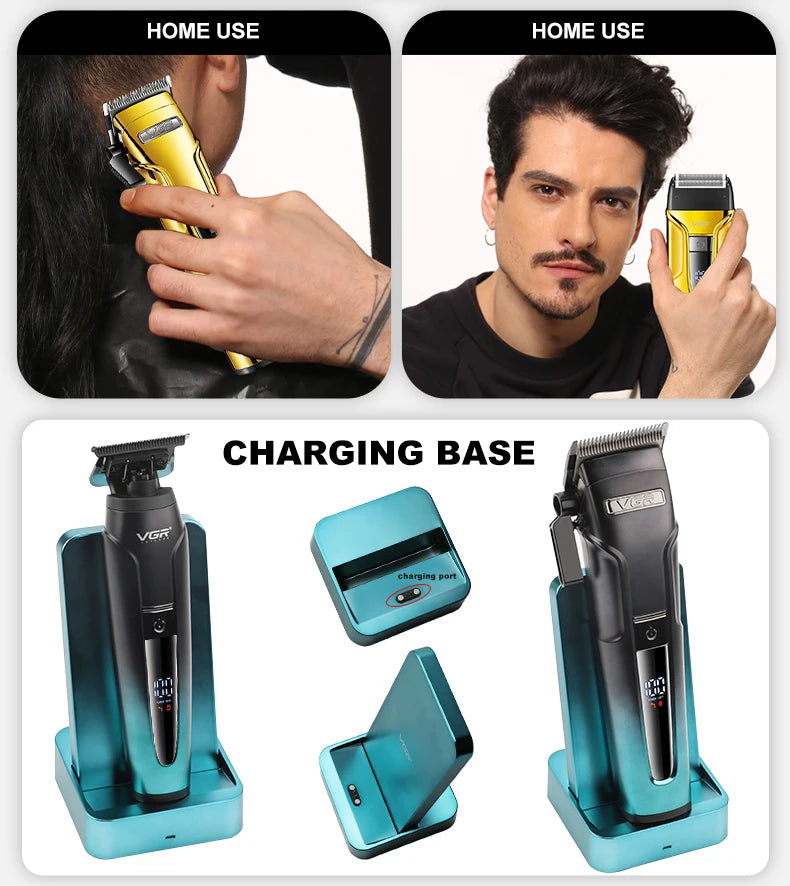 VGR V-694 3-in-1 Hair Trimming Set Professional High end Hair Clipper