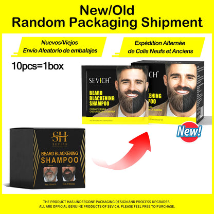Health Natural Hair Dye Black Beard Shampoo Beard Paint