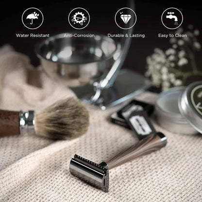 Double Edge Safety Razor Zinc Alloy Handle Razor