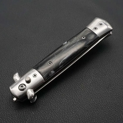 Stainless Steel Foldable Automatic Combs Butterfly Pocket Comb