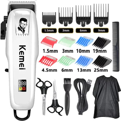 Kemei Hair Clipper or Blades or Limit Combs Wireless Trimmer KM-PG809A