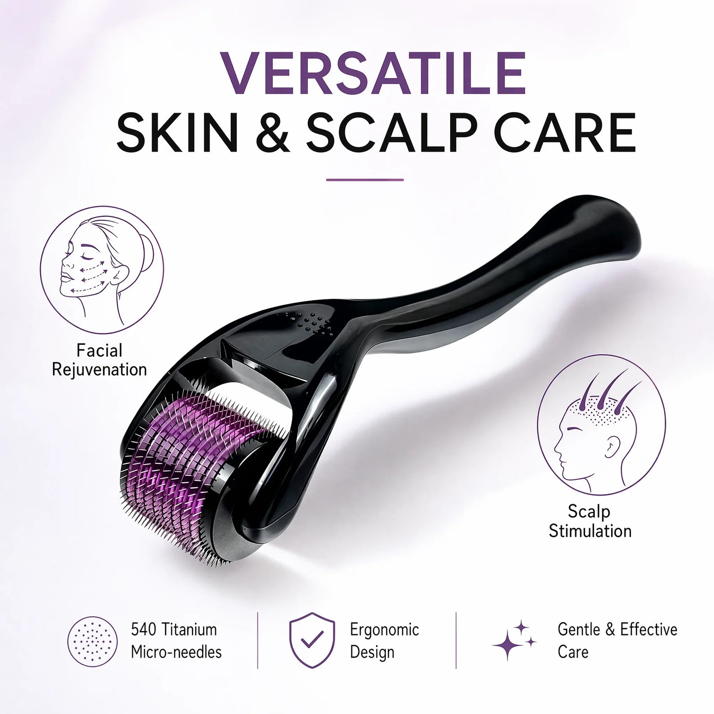 540 Titanium Derma Roller Micro Needling Roller