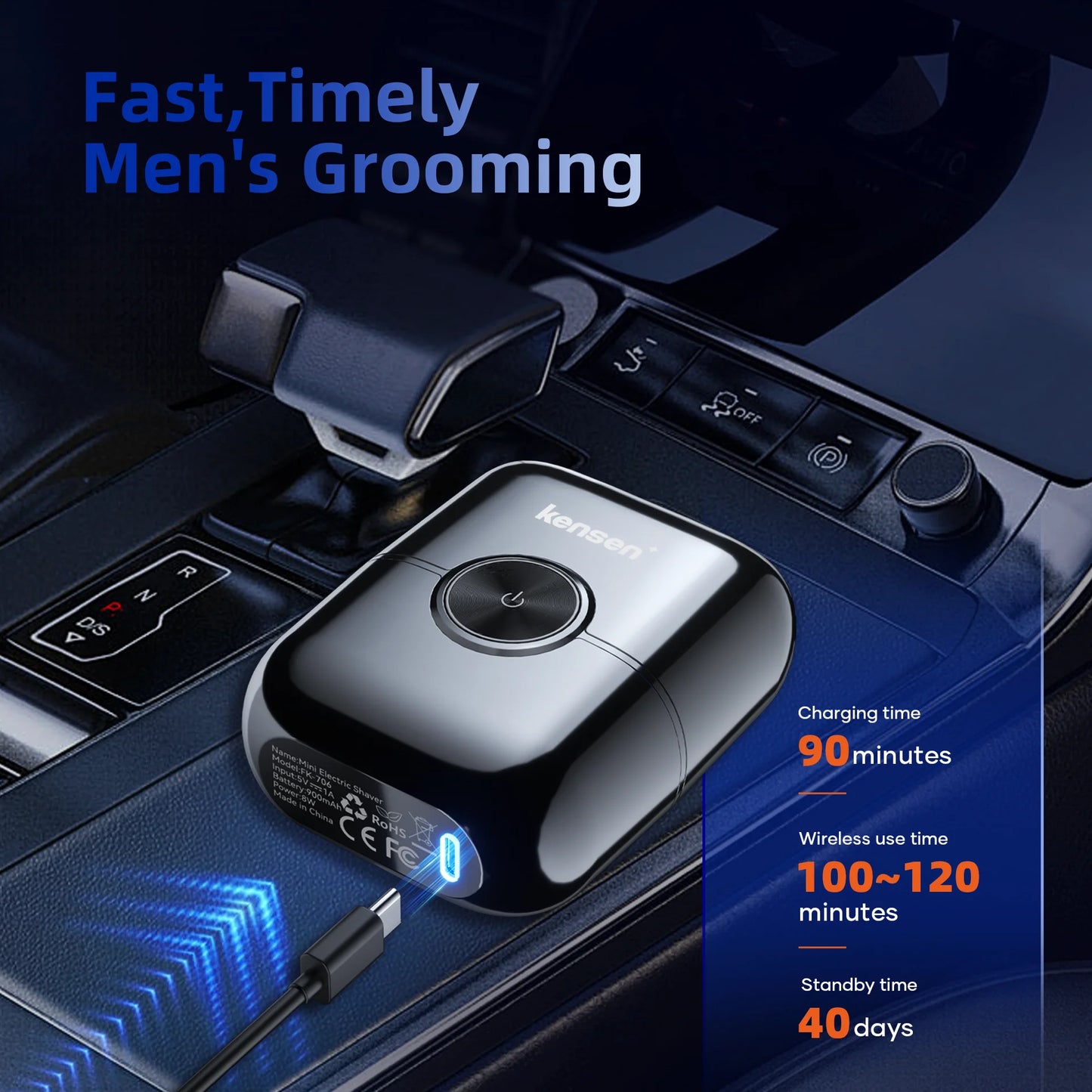 S26 Electric Shaver for Men 4D Floating Blades Foil Shaver