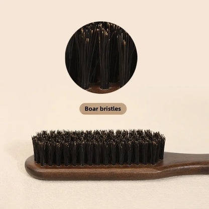 Wood Handle Boar Bristle Beard Brush Shaving Tool