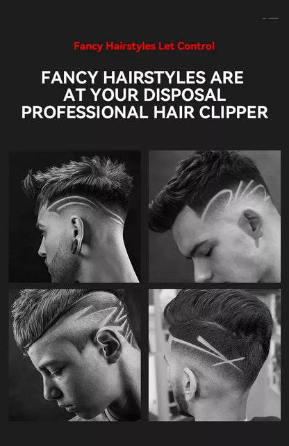 Kemei hair clipper long battery life silent TOP-65 carbon steel