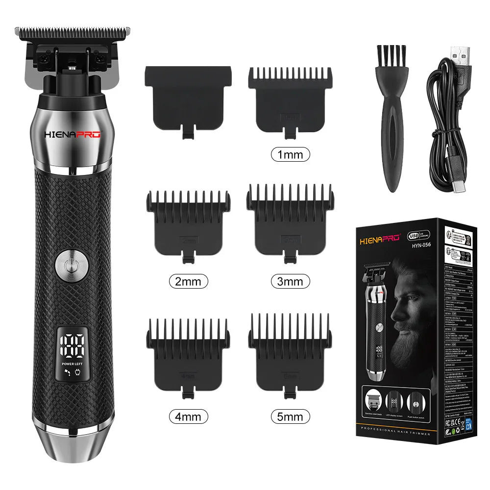 HIENA Hair Clipper For Men Professional Cordless Electric Beard Trimmer