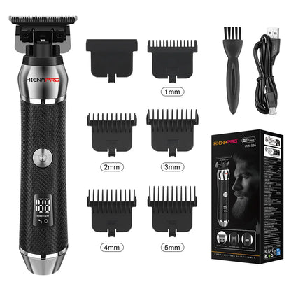 HIENA Hair Clipper For Men Professional Cordless Electric Beard Trimmer