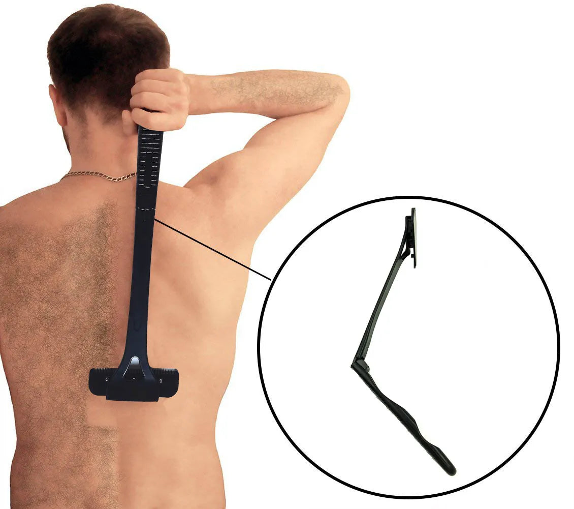 New Men Back Shaver Hair Body Shaver Long Handle Foldable Trimmer