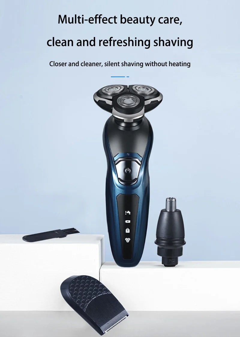 Electric Shaver 3-in-1 Washable Rechargeable Electric Razor