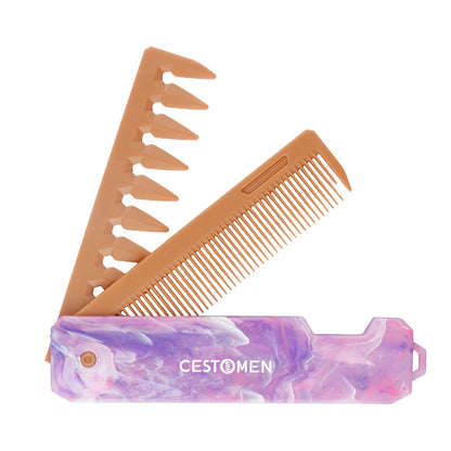 Double/Triple Tooth Portable Folding Hair Comb