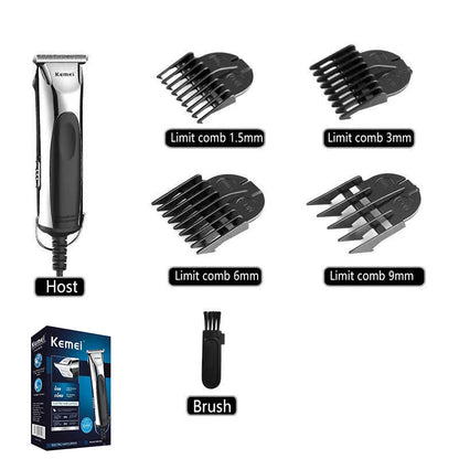 Kemei 850 professional hair trimmer plug in electric hair clipper