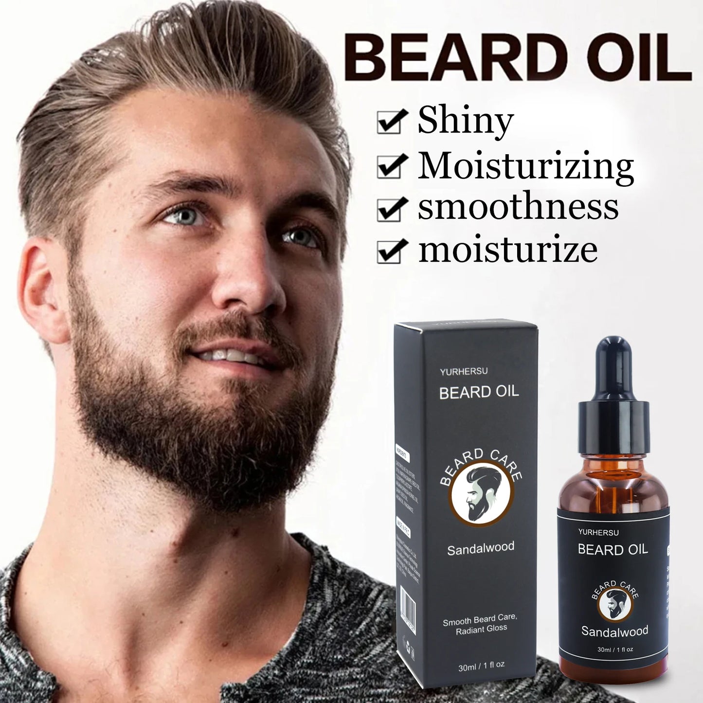 30ml new facial hair and beard growth oil