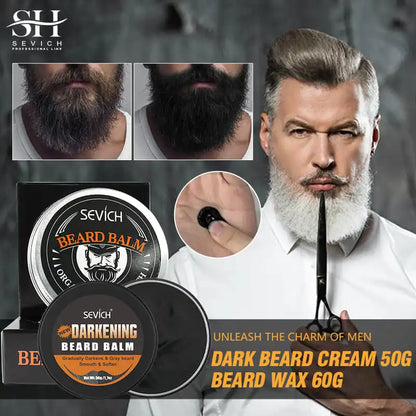 Sevich Men's Beard Growth Oil Care Products Beard Dyeing Cream Kit