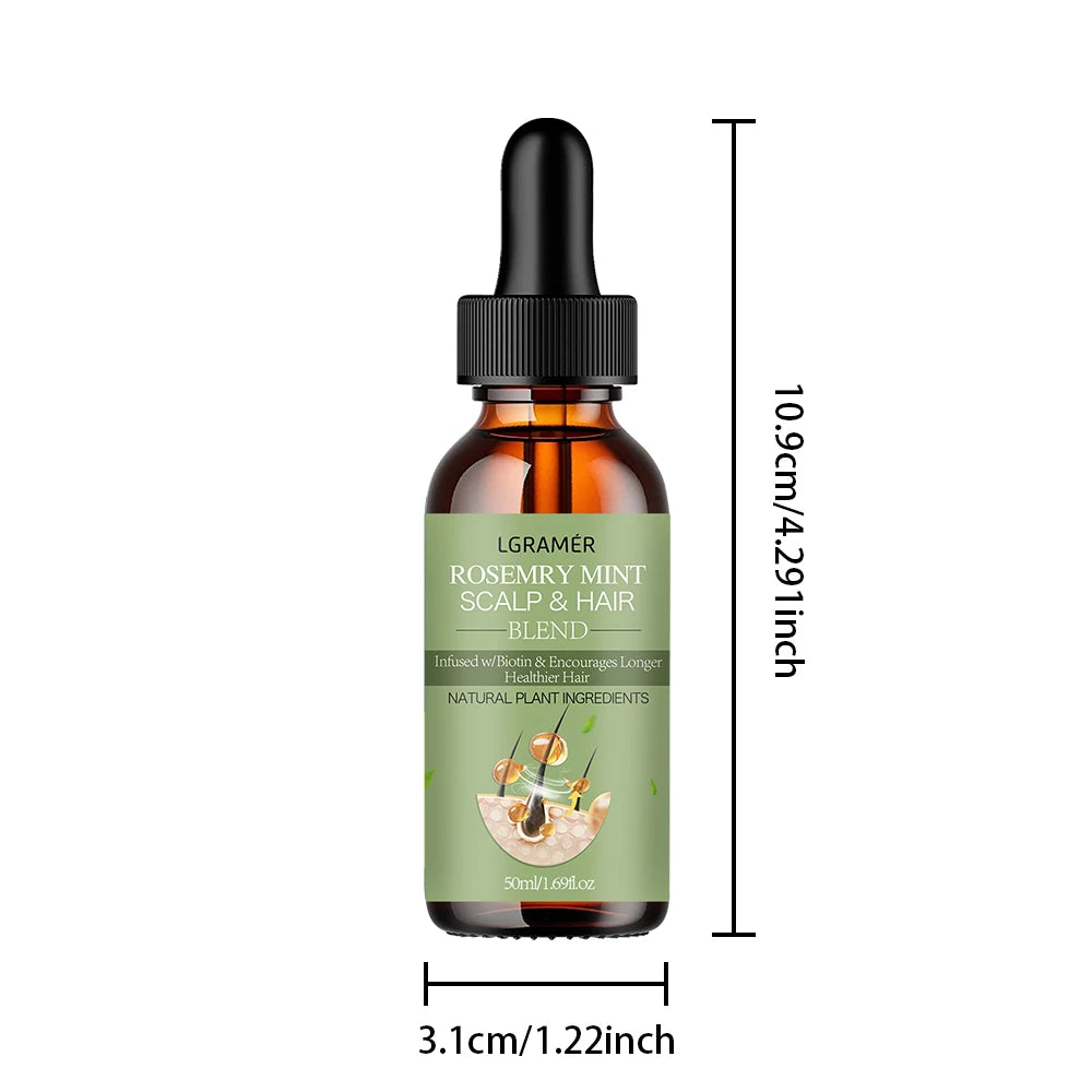 Hair Growth Essential Oil Rosemary Mint Hair Strengthening Oil