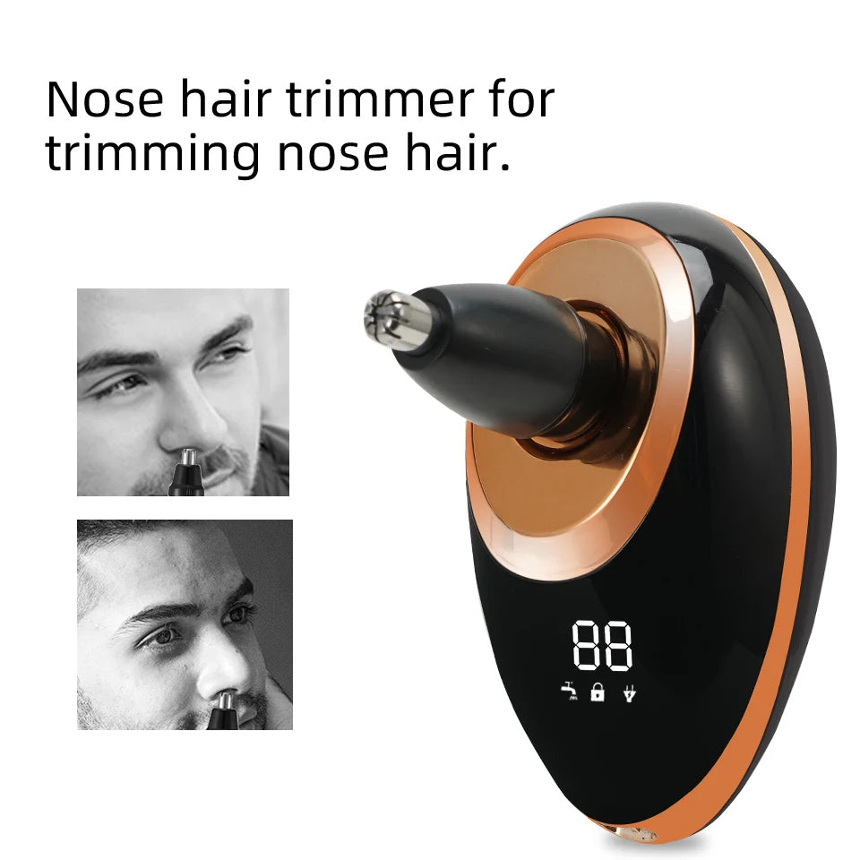 Men 7D Floating Men Electric Shaver Wet Dry Beard Hair Trimmer
