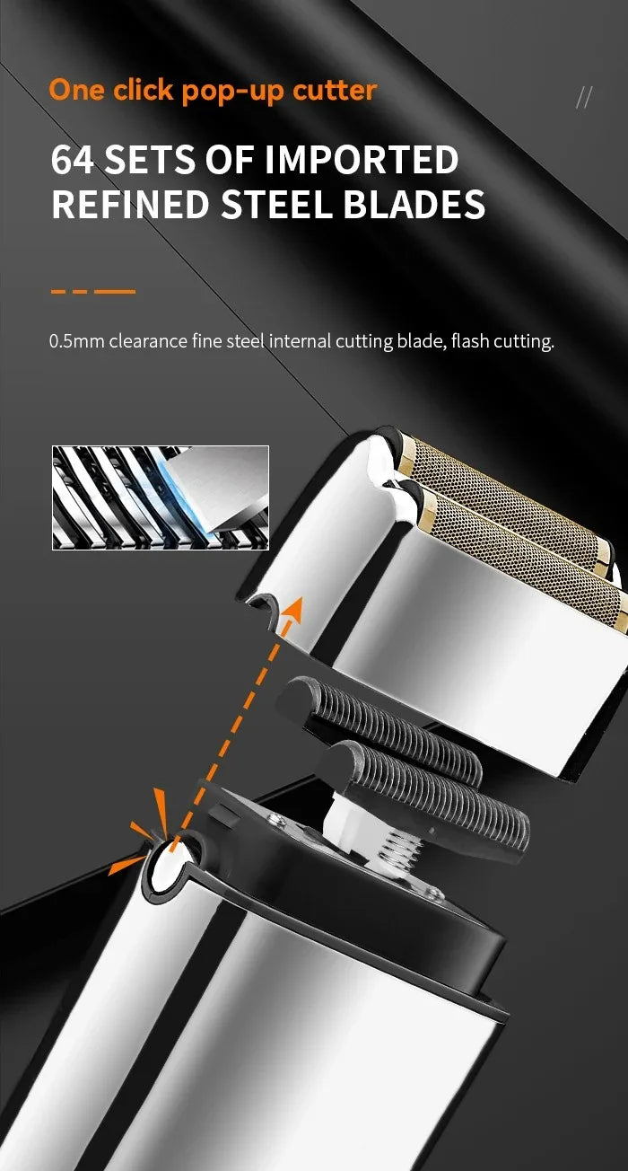 Kemei Tx5 Pro Metal Housing Barber Shop Hair Electric Shaver