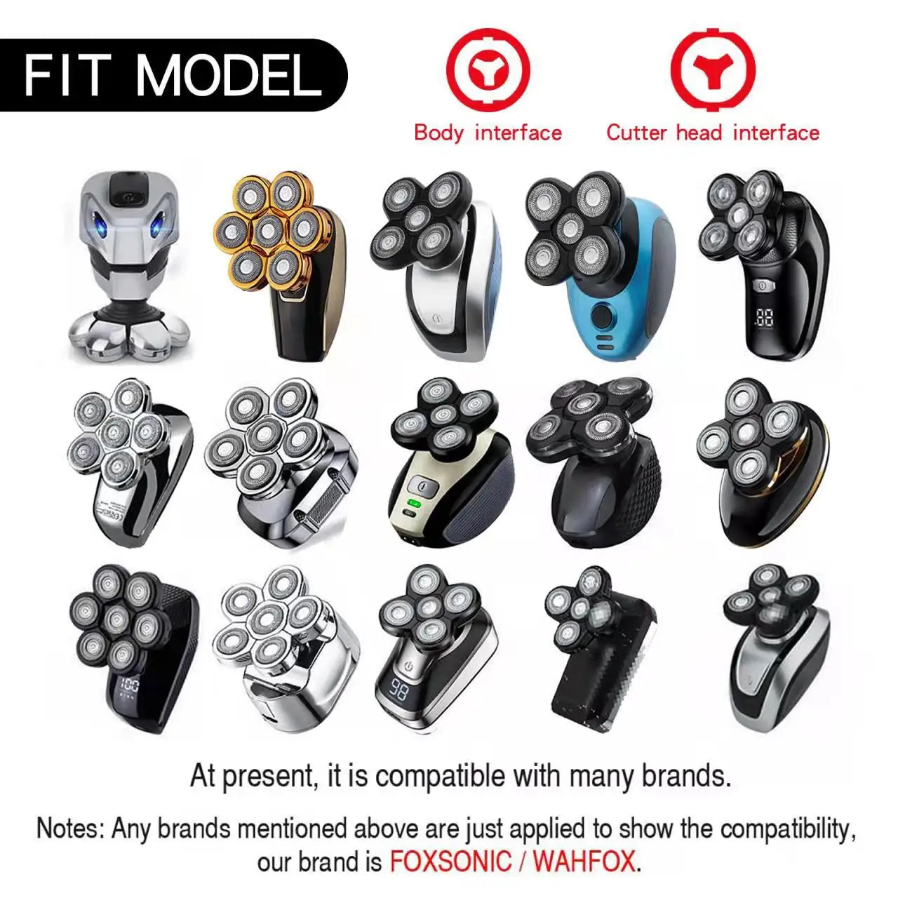 Replacement Shaver Heads 5D Standalone 5 in 1 Blade