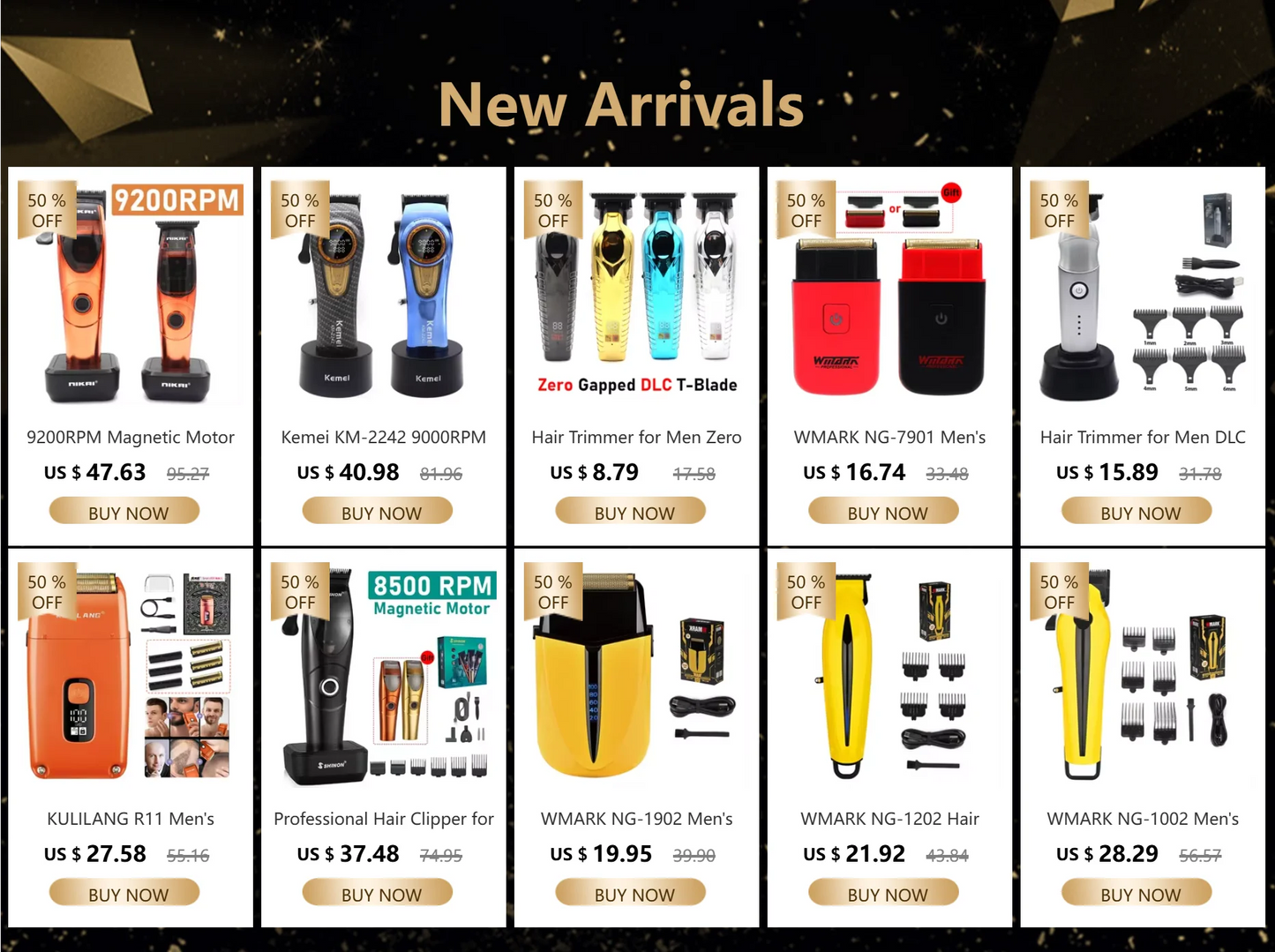 Kemei KM-2293 Professional Hair Trimmer Machine Zero Gapped