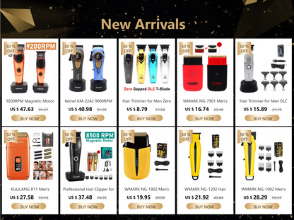 Kemei KM-2293 Professional Hair Trimmer Machine Zero Gapped