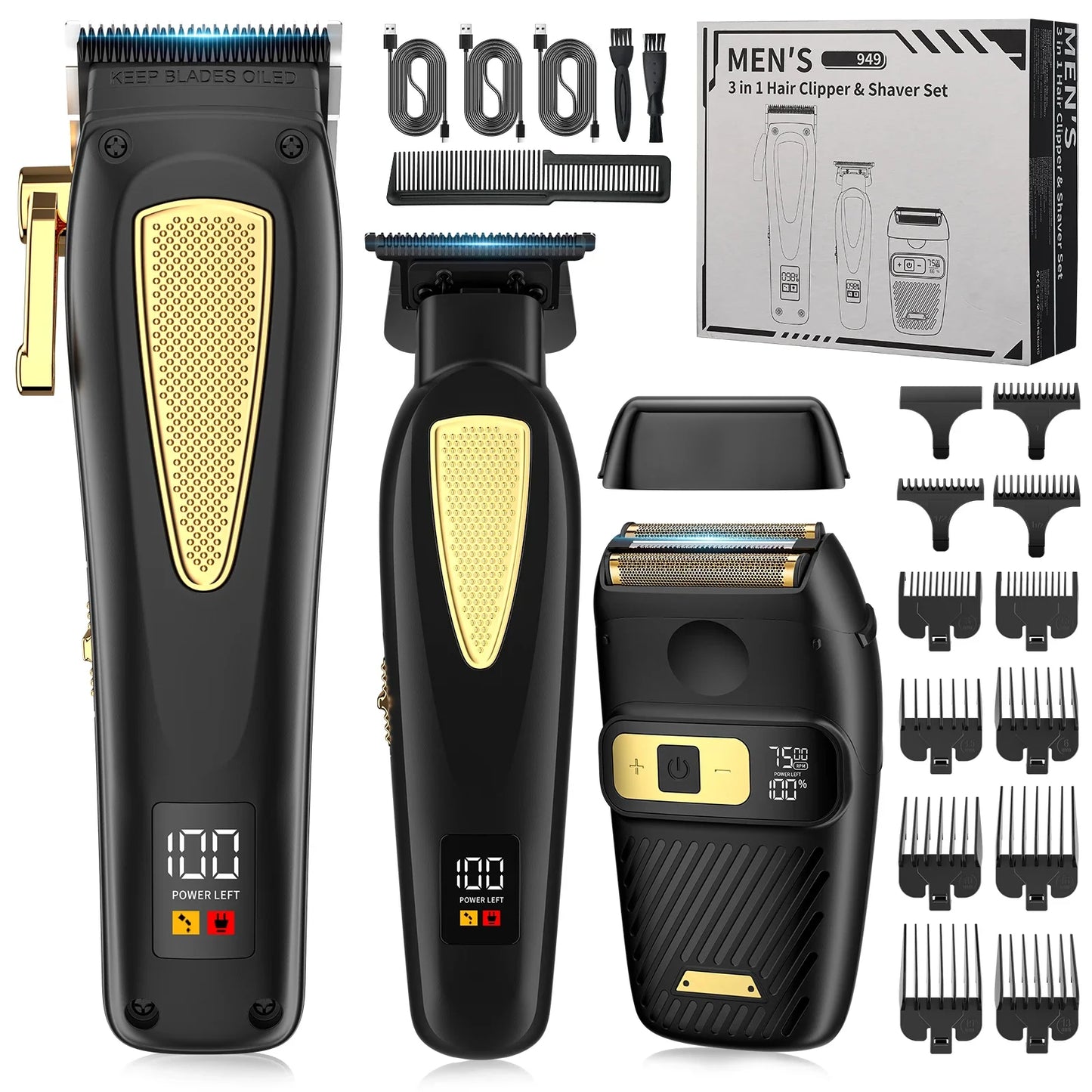 New Hair Cutting Machine RESUXI 949 Professional Hair Clipper