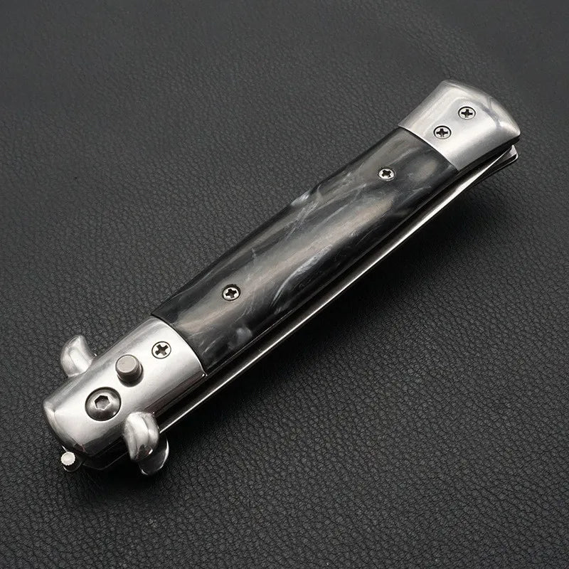 Stainless Steel Foldable Automatic butterfly Pocket Comb