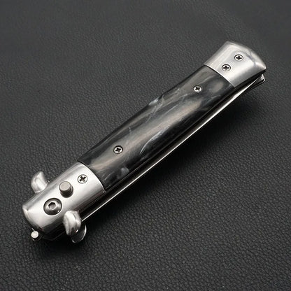 Stainless Steel Foldable Automatic butterfly Pocket Comb