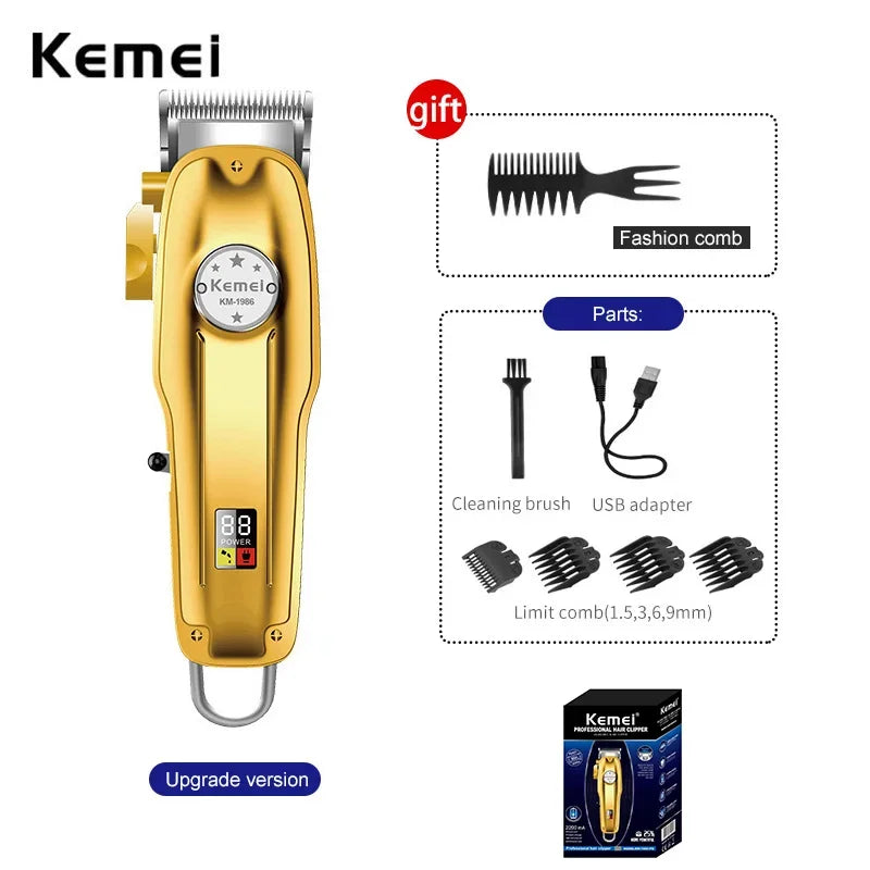 Kemei 1986 Hair Clipper Professional Barber Trimmer for Men