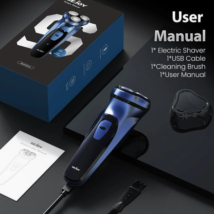 Sejoy Electric Razor for Men Waterproof Rechargeable Electric Shavers