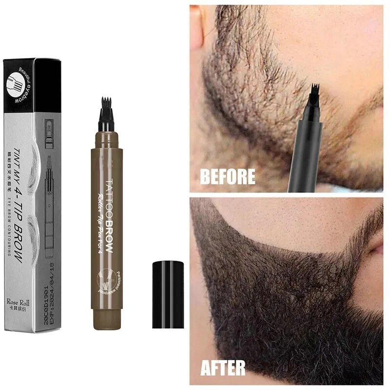 Beard Pen Barber Pencil Facial Hair Styling Eyebrow Tool