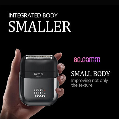 Kemei Electric Shaver Mini Portable Shaver Electric Razor for Men