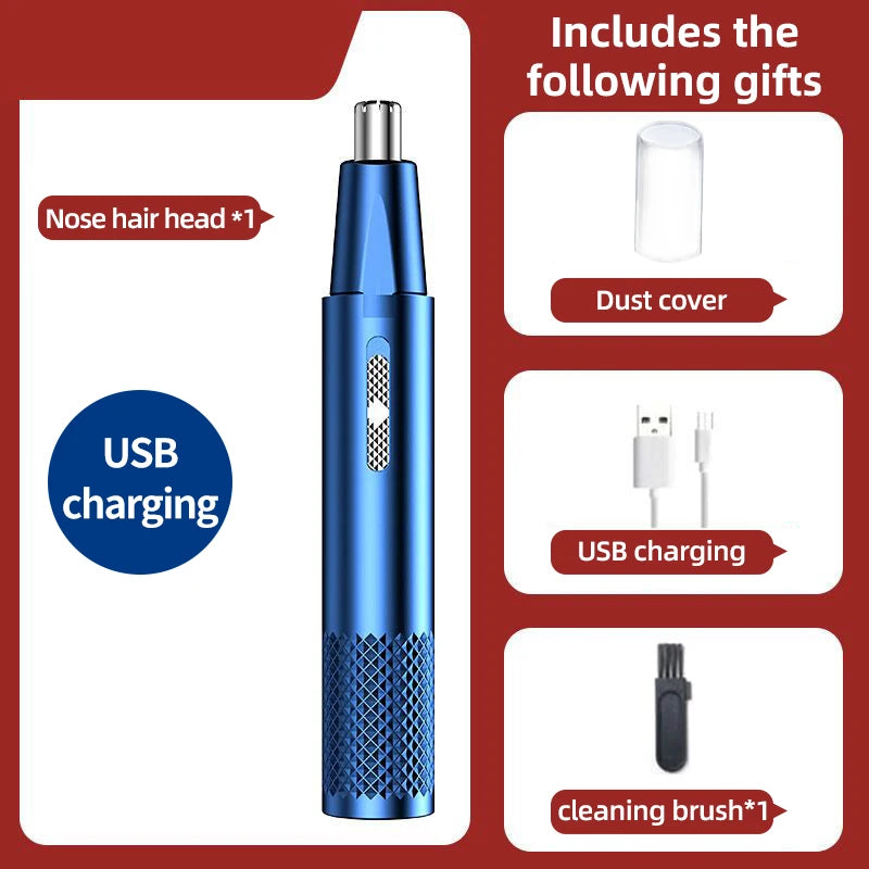 Electric Nose Hair Clipper Rechargeable Multi-kinetic Shaving