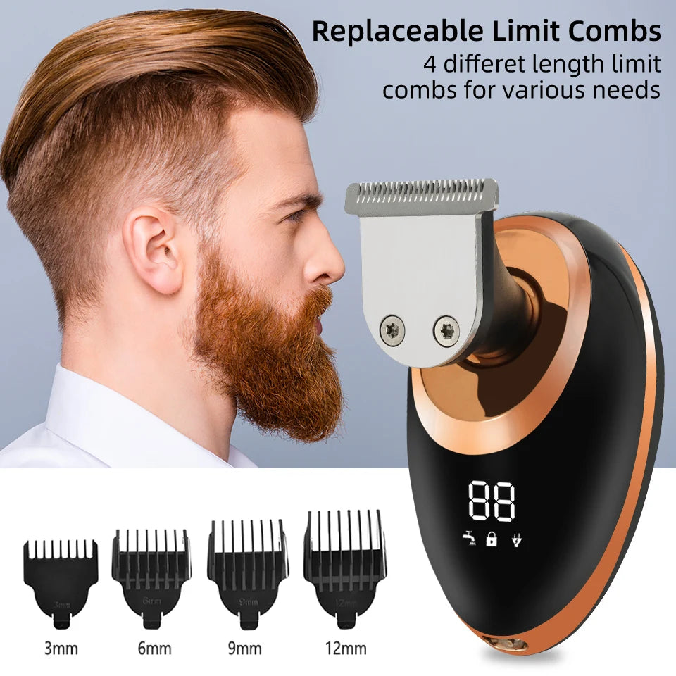Men 7D Floating Men Electric Shaver Wet Dry Beard Hair Trimmer