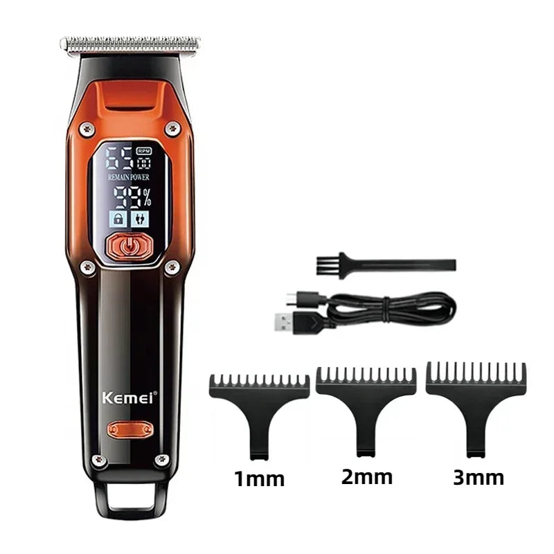 Professional Hair Trimmer Machine LCD Display Hair Cutting