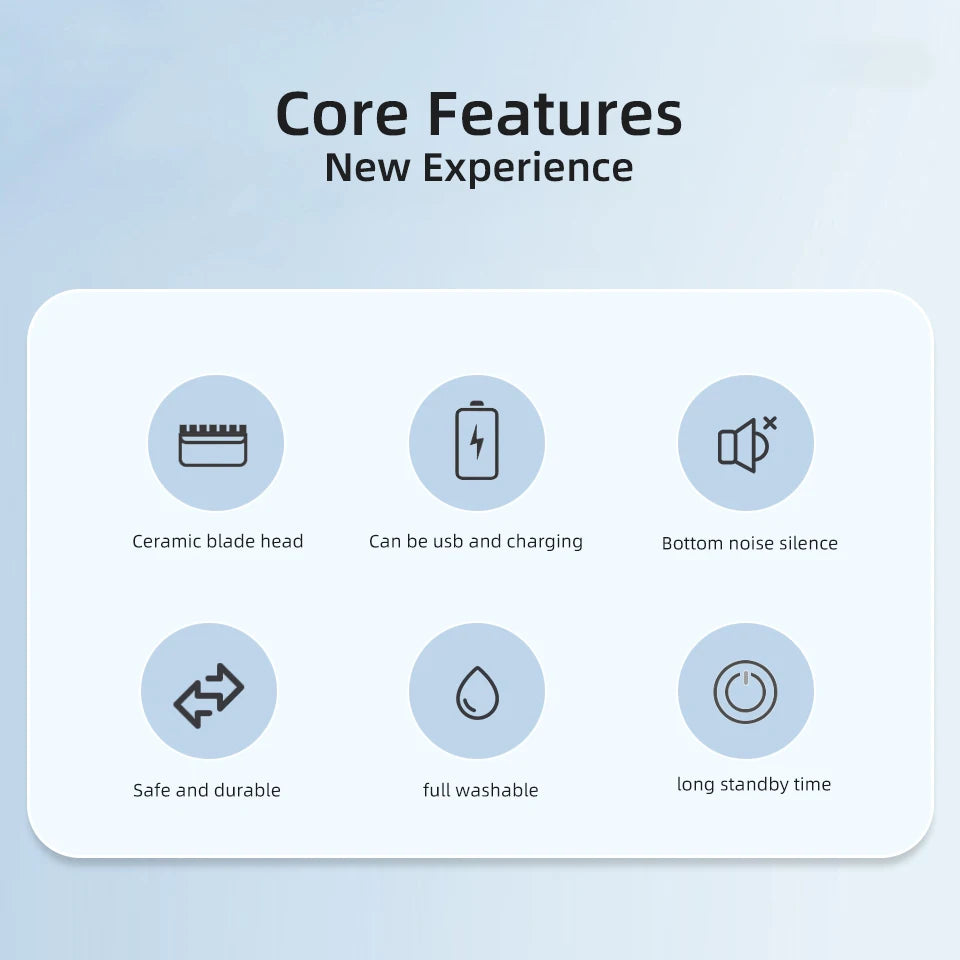 Mens Body Hair Trimmer and Women Lady Shaver Hair Removal Bikini Trimmer