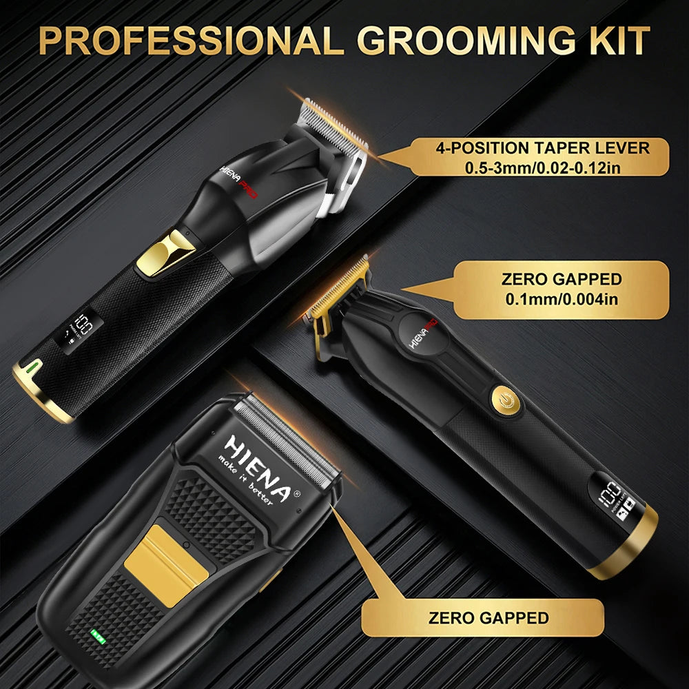 HIENA Professional 3-in-1 Multifunctional Hair Clipper Set