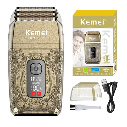 Kemei 8500 RPM Electric Shaver for Men Rechargeable Beard Shaver