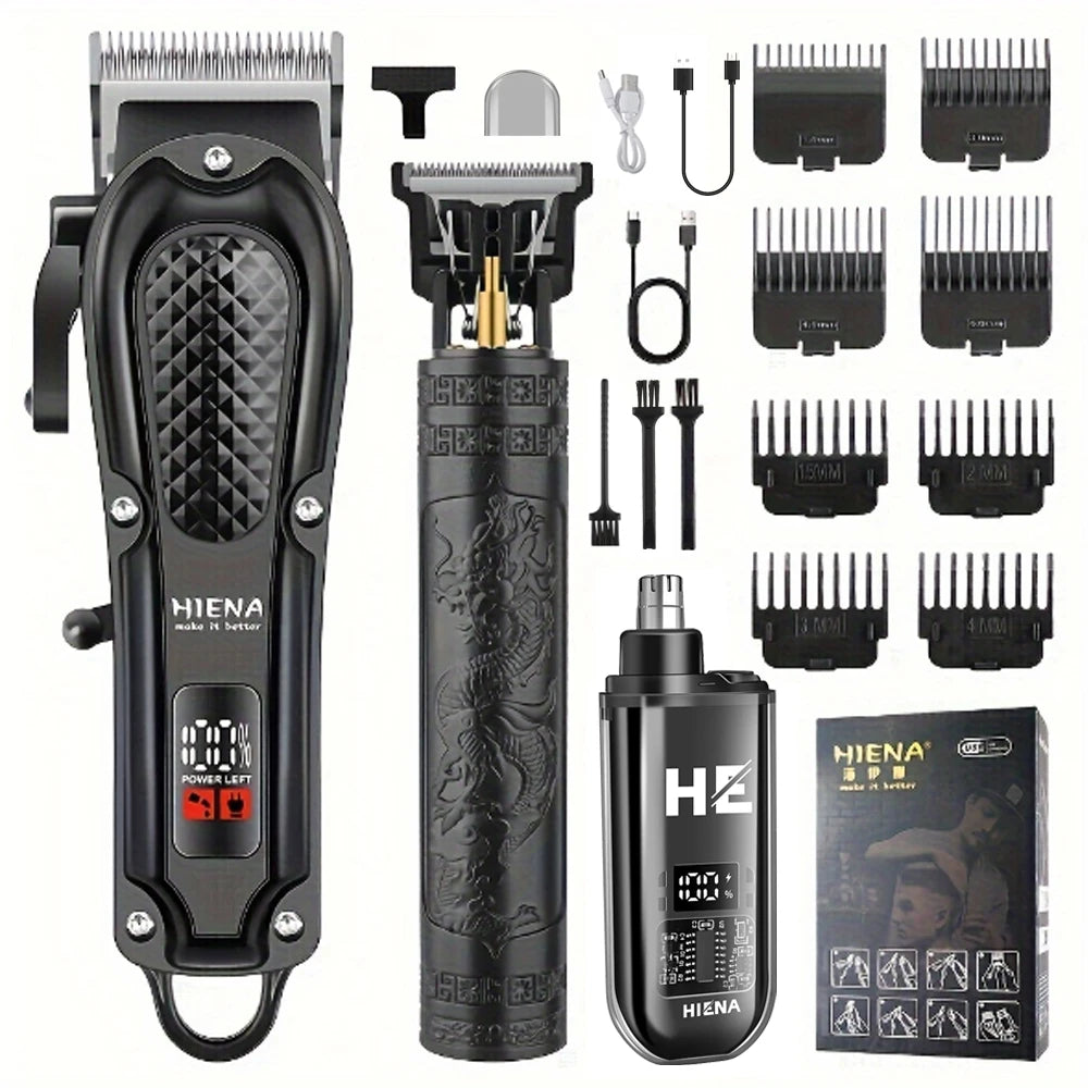 Hiena HYN-212 Electric Hair Clipper UBS Rechargeable Cordless Trimmer