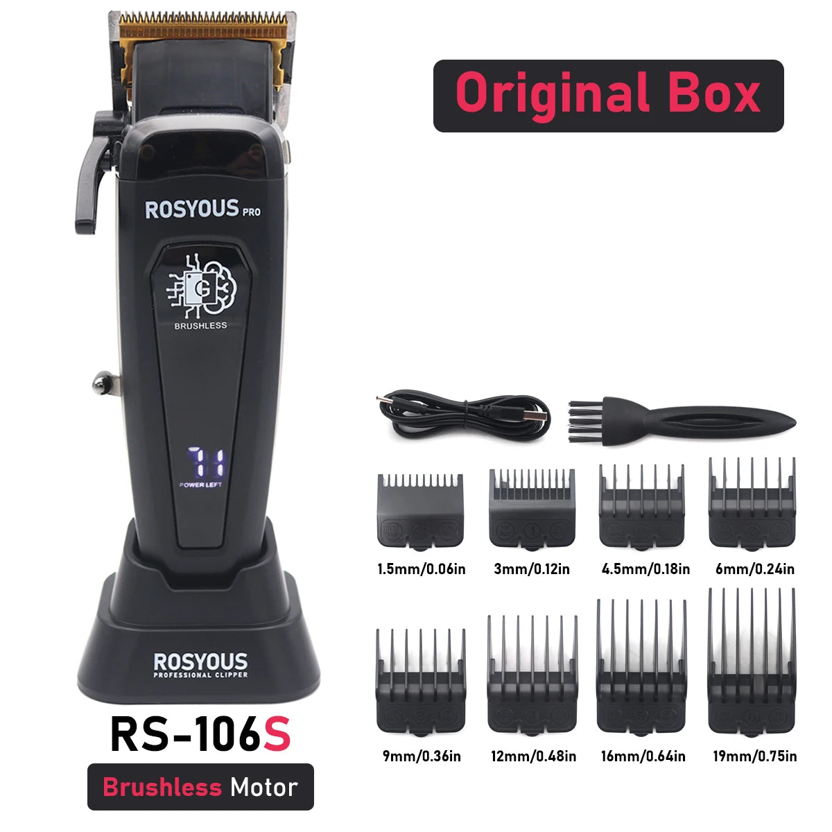 Professional Hair Clipper Brushless Motor DLC Blade  for Men 106
