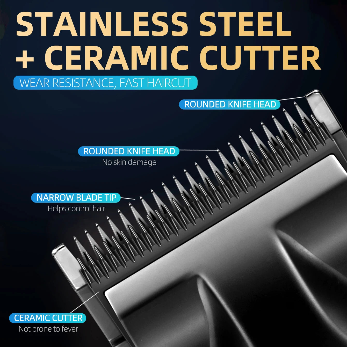 Kemei Men's Electric Hair Clipper USB Rechargeable KM-2296