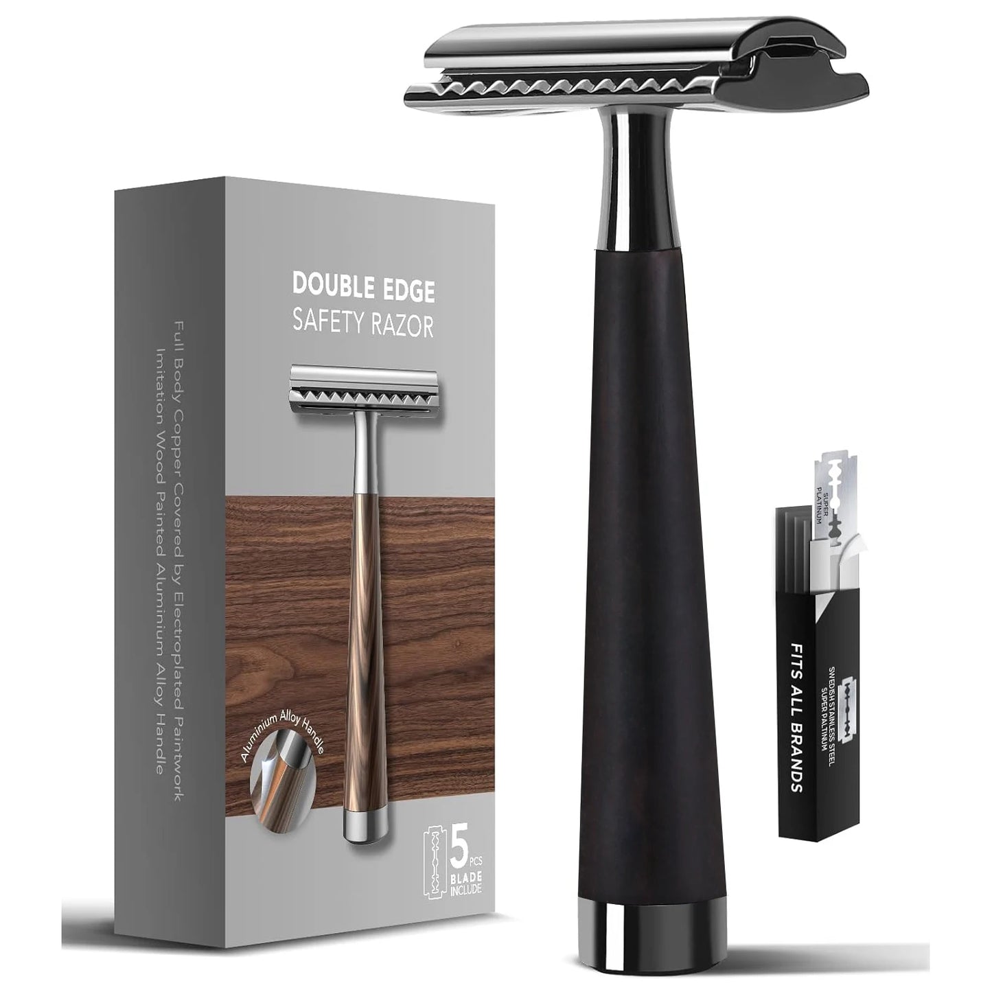 Double Edge Safety Razor Zinc Alloy Handle Razor