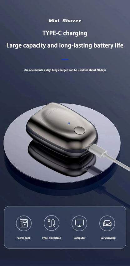 Xiaomi Double-headed Mini Magnetic Shaver Type-C Charging